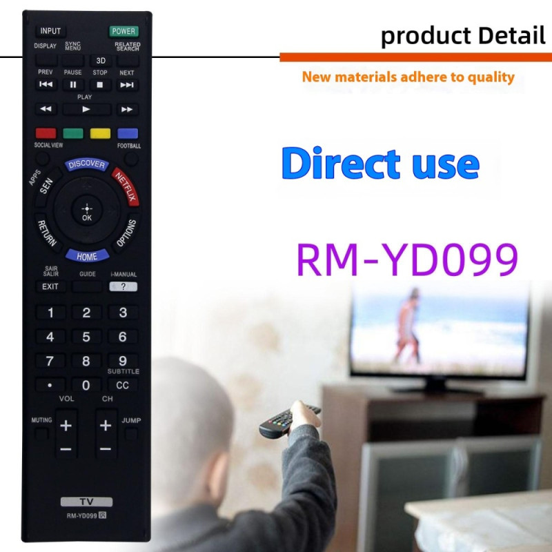 Fjernkontrollerstatning for RM-YD099 For Sony TV