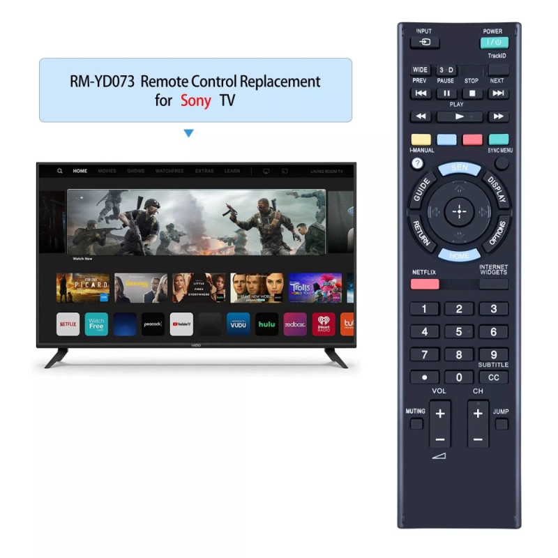 Fjärrkontroll Ersättning för RM-YD073 För Sony TV