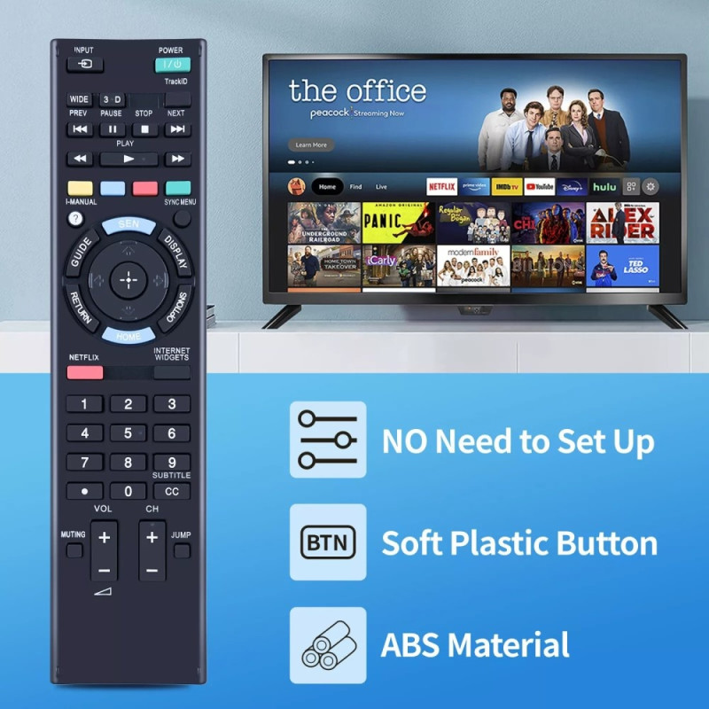 Kaukosäätimen vaihto RM-YD073:lle Sony TV:lle