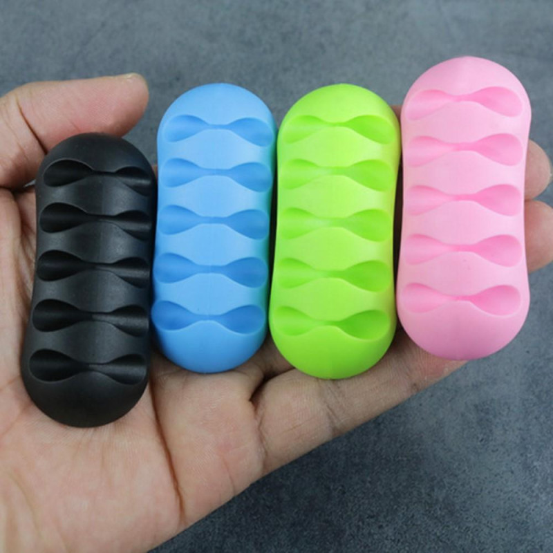 Multikabelholder Ledningsarrangør Kabelklemme - Blå 2 - Pakke