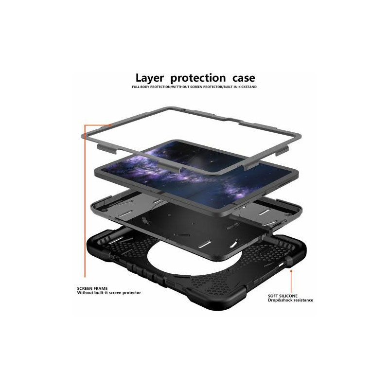 Til iPad 10.9 (2022) Stødsikker tablettaske med skulderrem