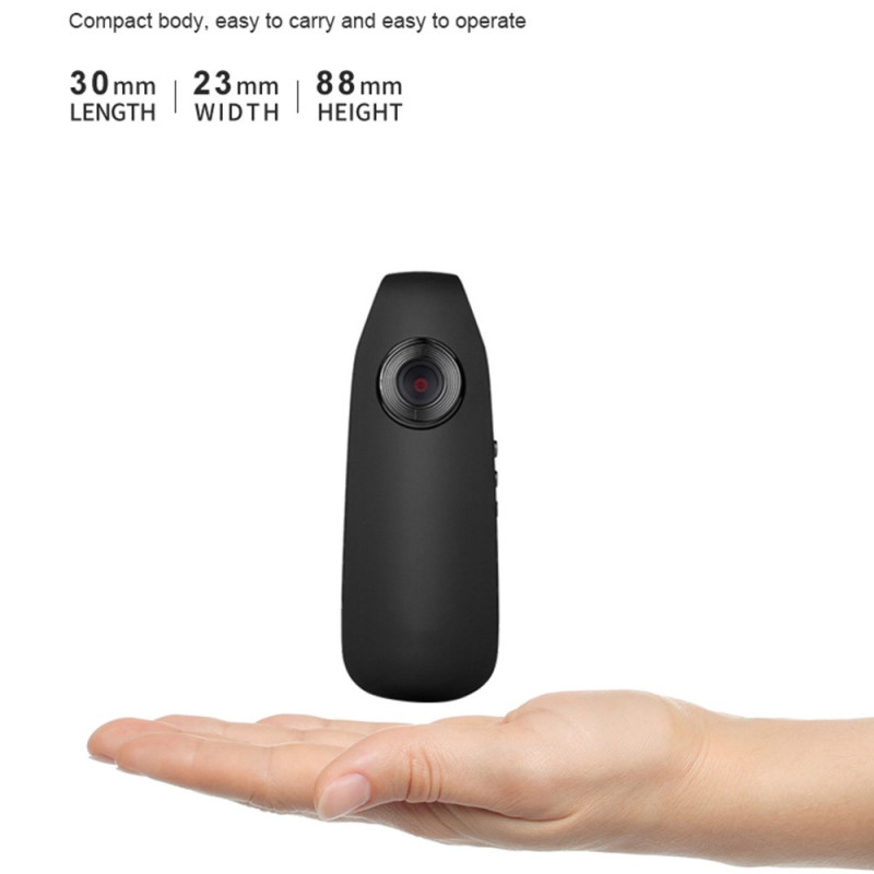 Mini Body Camera 1080P HD Loop Videoopptaker inkl. 32GB SD-kort