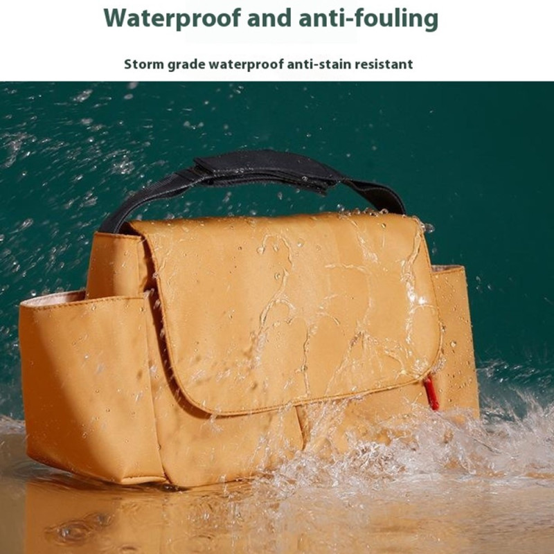 Vattentät Nylon Barnvagn Hängväska Baby Blöja Mjölk Flaska Förvaringsväska