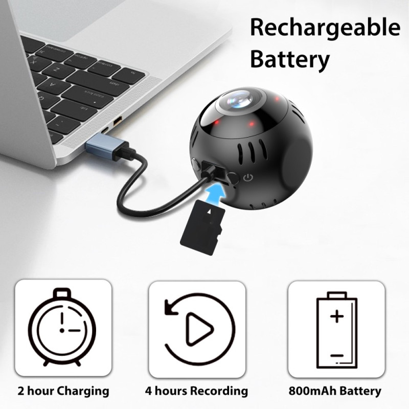 Intelligent WiFi Camera Real Time Playback Panoramic View Surveillance Camera