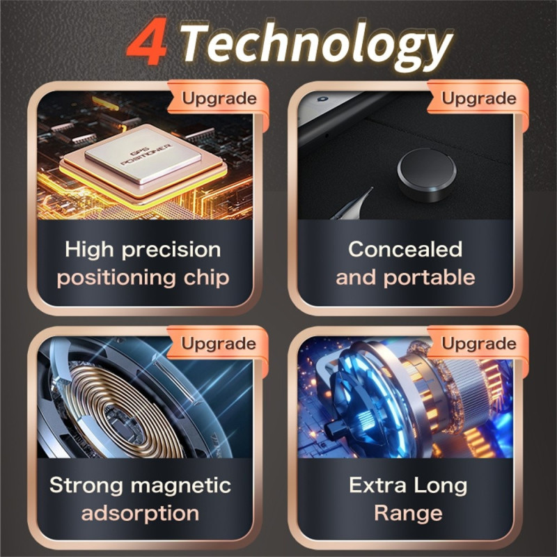 Smart Global Positioning Anti-Lost Tracker GPS-lokalisator 220mAh - Hvit