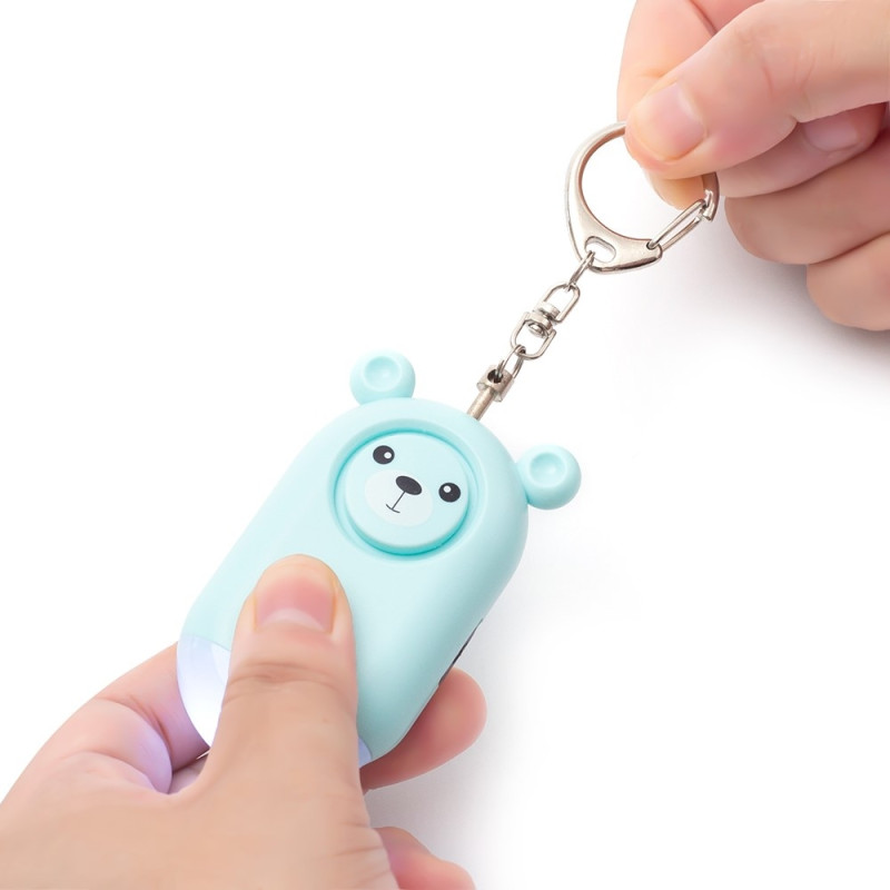 Nödlarm Överfall Skydd bärbar självförsvar högljudd Personligt Säkerhetslarm - Rosa