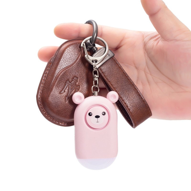 Nödlarm Överfall Skydd bärbar självförsvar högljudd Personligt Säkerhetslarm - Rosa