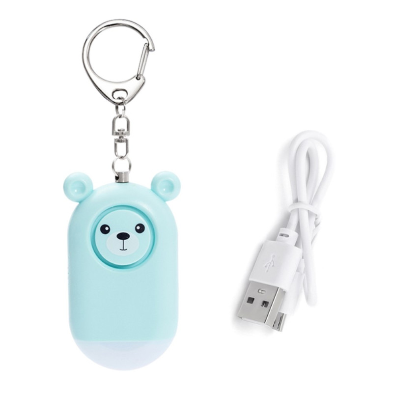 Nödlarm Överfall Skydd bärbar självförsvar högljudd Personligt Säkerhetslarm - Blå