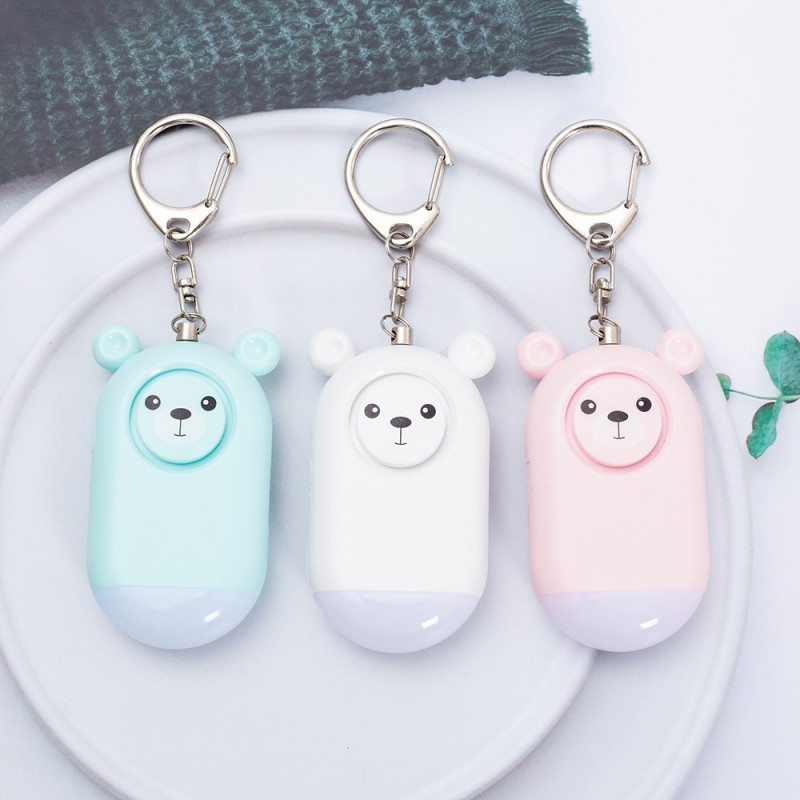 Emergency Alarm Assault Protection Portable Self Defense Loud Personal Security Alarm - White