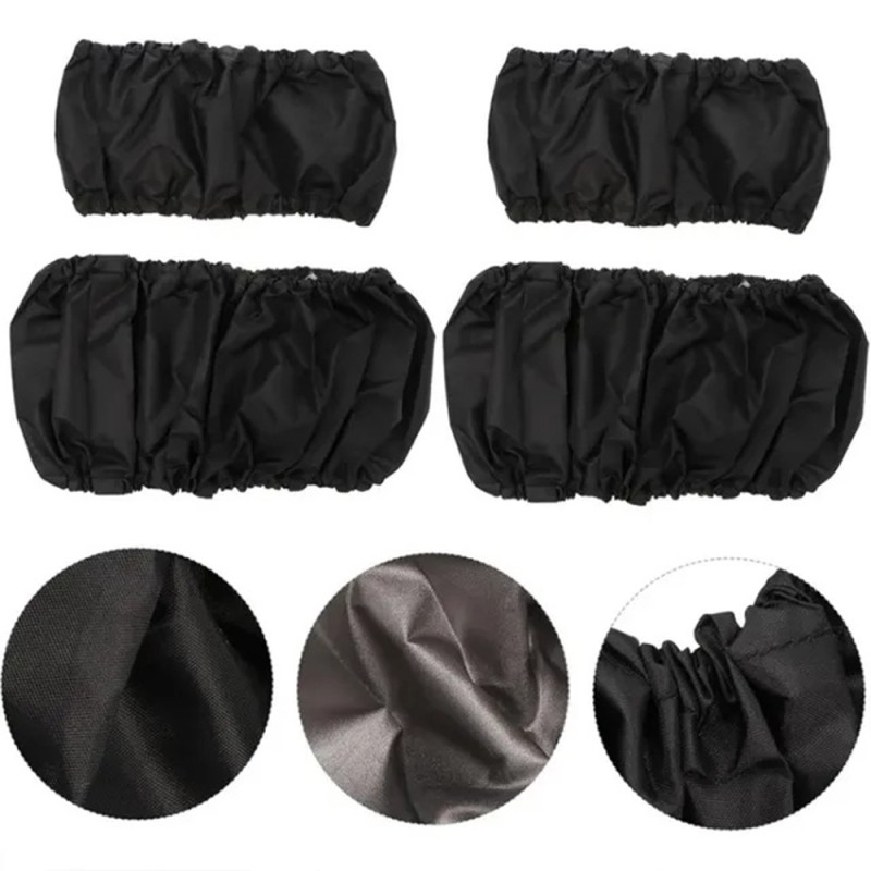 2 stk Beskyttelseshjul Barnevogn Oxford stof mod snavs str. L til 25-36cm forhjul