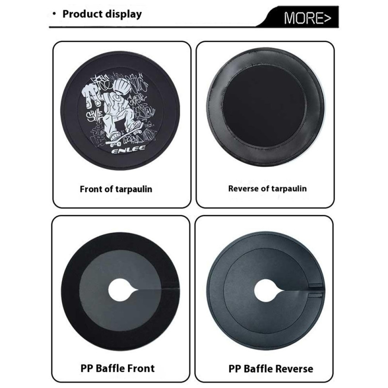 ENLEE Terrengsykkel Disc Brake Shield Anti Overspray Bicycle Brake Shield - Skateboard