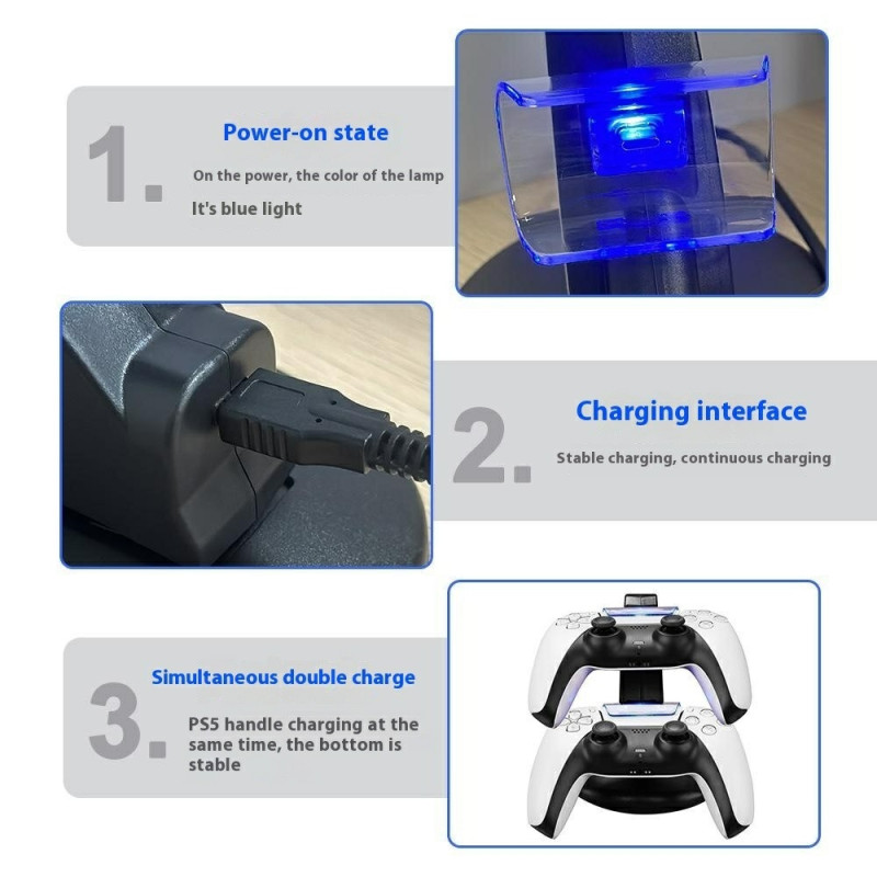 For Sony PlayStation 5 Game Controller Holder Storage Stand Charging Dock