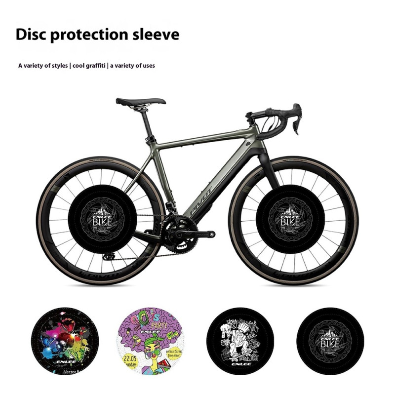 ENLEE Terrengsykkel Disc Brake Shield Anti Overspray Bicycle Brake Shield - Plate