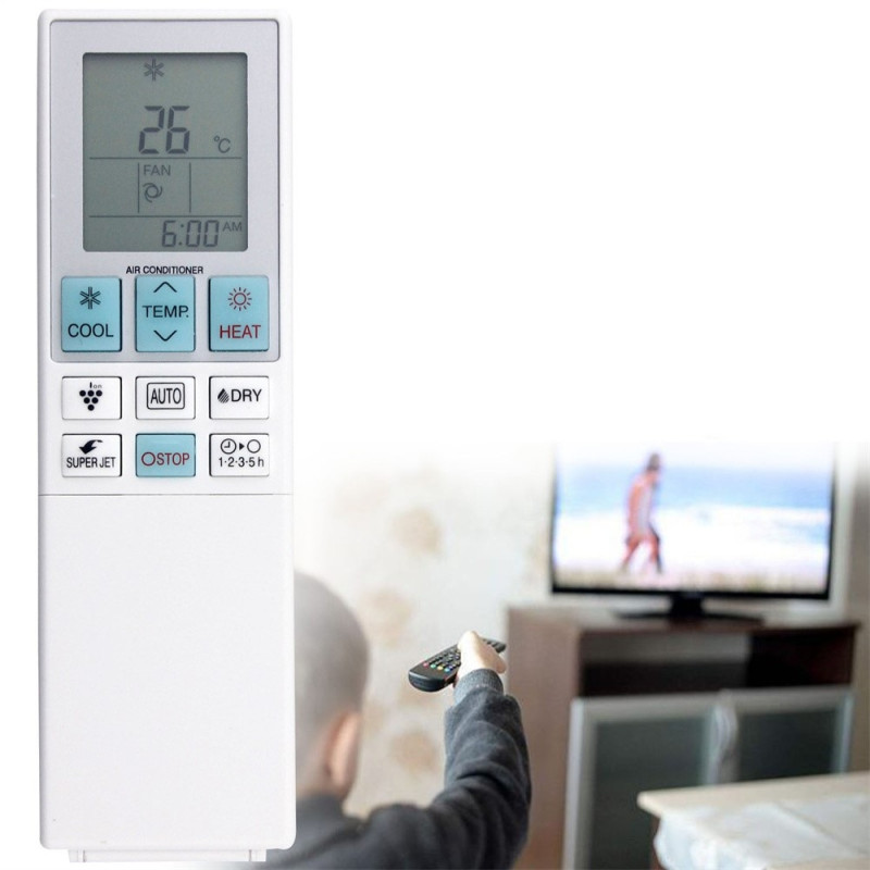 Sharp-ilmastointilaitteen CRMC-B153JBEZ-kaukosäätimen vaihto