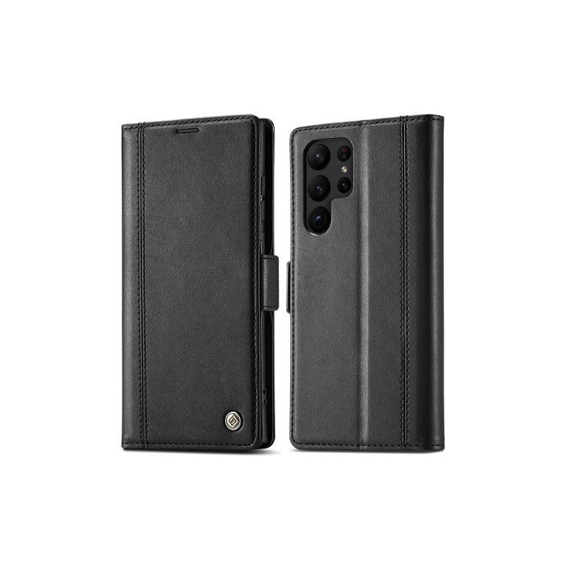 LC.IMEEKE Lompakkokotelo Samsung Galaxy S23 Ultra - Musta