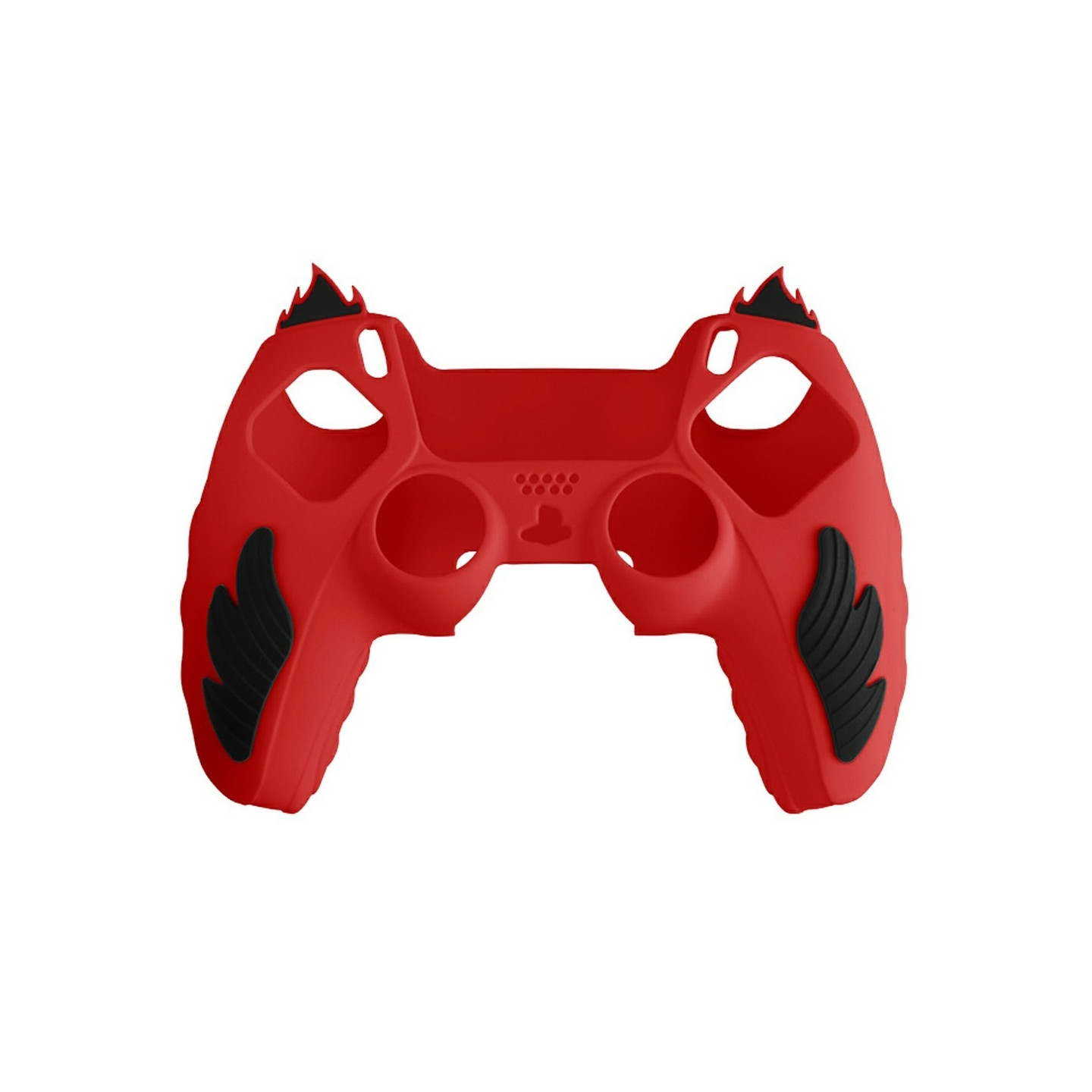 Playstation 5 / PS5 Silicone Skin Cover Case Anti-Slip Protection Flame Design - Red