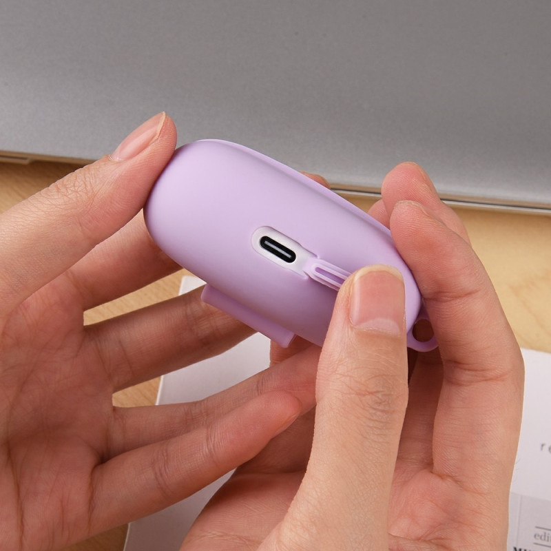 Xiaomi Redmi Buds 6 Pro Silikonikotelo – Naarmuuntumaton suojakuori karabiinihaan kanssa