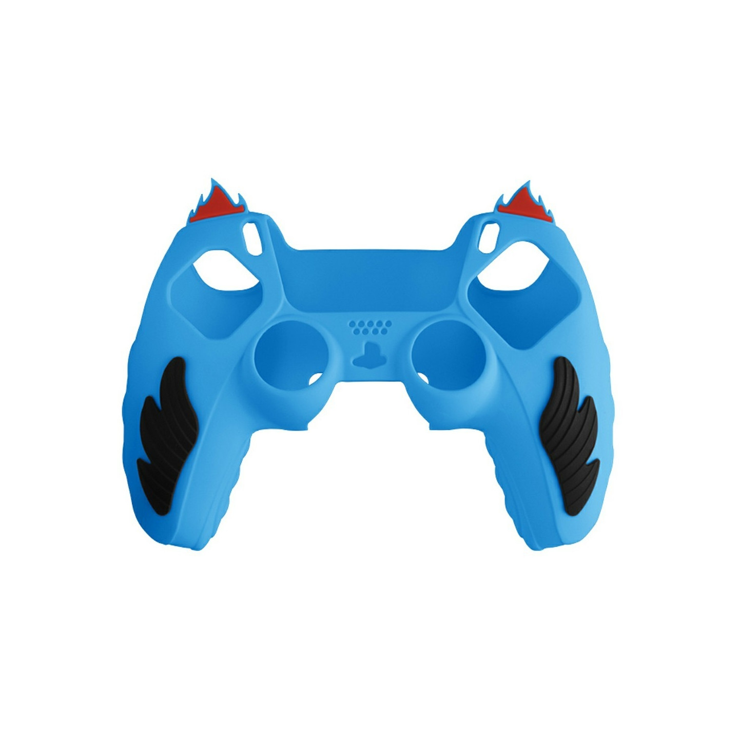 Playstation 5 / PS5 Silikon Skin Skal Fodral Anti-Slip Skydd Flame Design - Blå