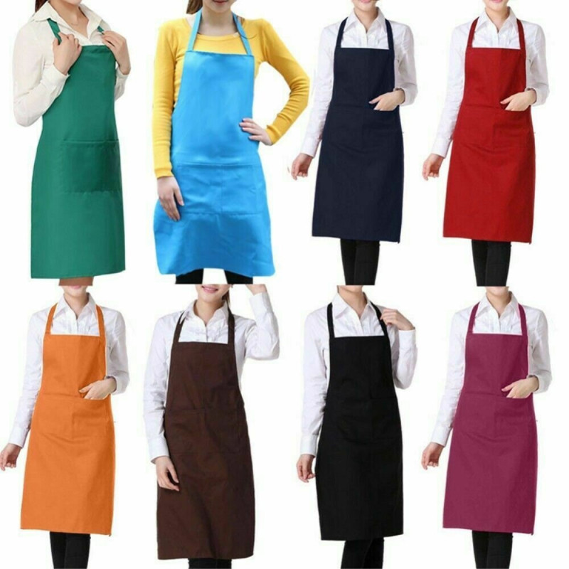 Home Kitchen Simple Stylish Clean Color Apron - Purple