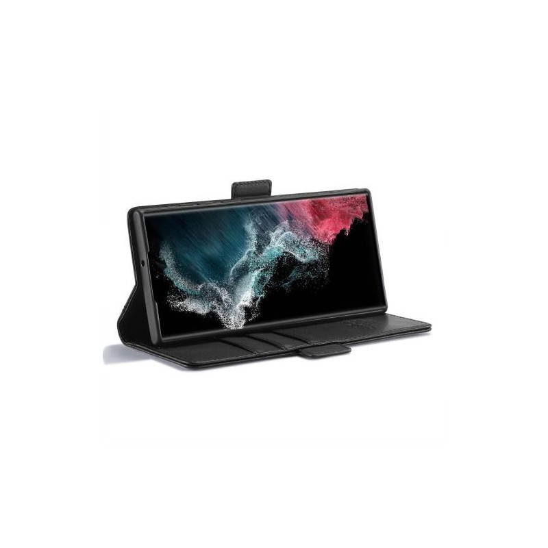 LC.IMEEKE Lommebok - deksel til Samsung Galaxy S23 Ultra - Svart