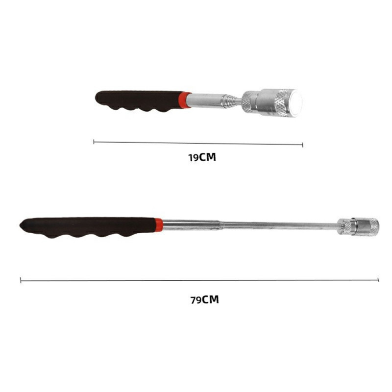 LED magnetisk jern pickup verktøy teleskopisk forlengelsesstang med lys