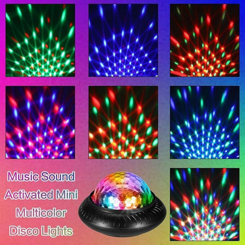 Disco Ball Light scenebelysning RGB Rotating Atmosphere Party Lamp