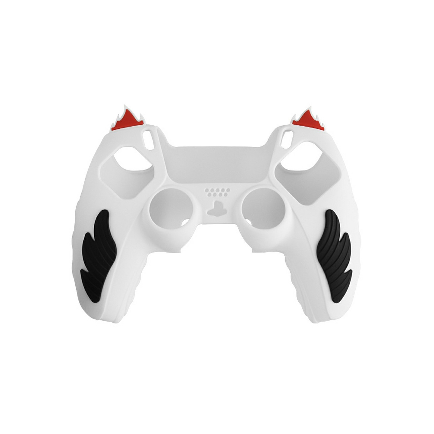 Playstation 5 / PS5 silikoninen suojakuori, liukastumista estävä liekkimuotoilu - Valkoinen