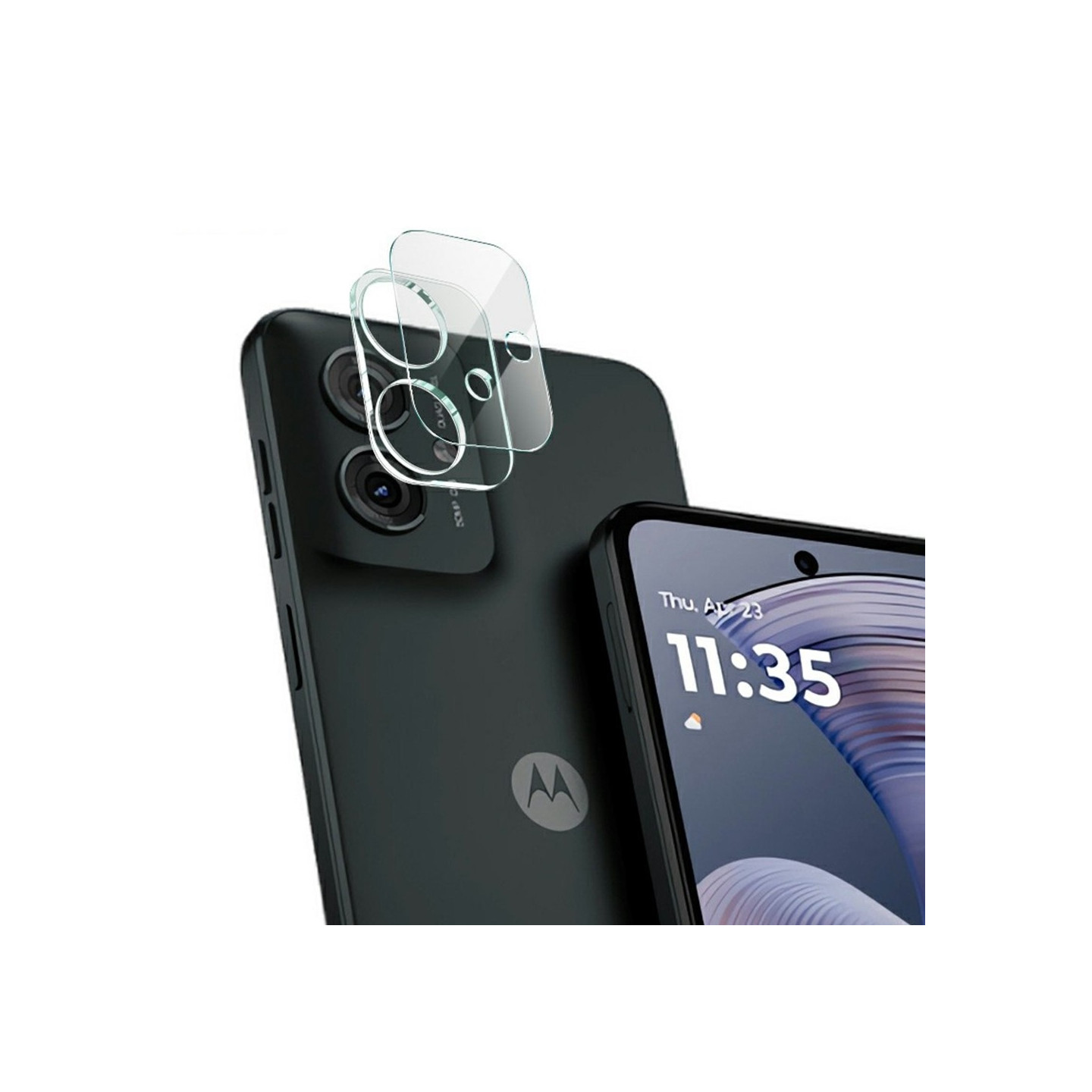 IMAK Motorola Moto G55 Temperoitu Lasi Kameran Linssinsuoja