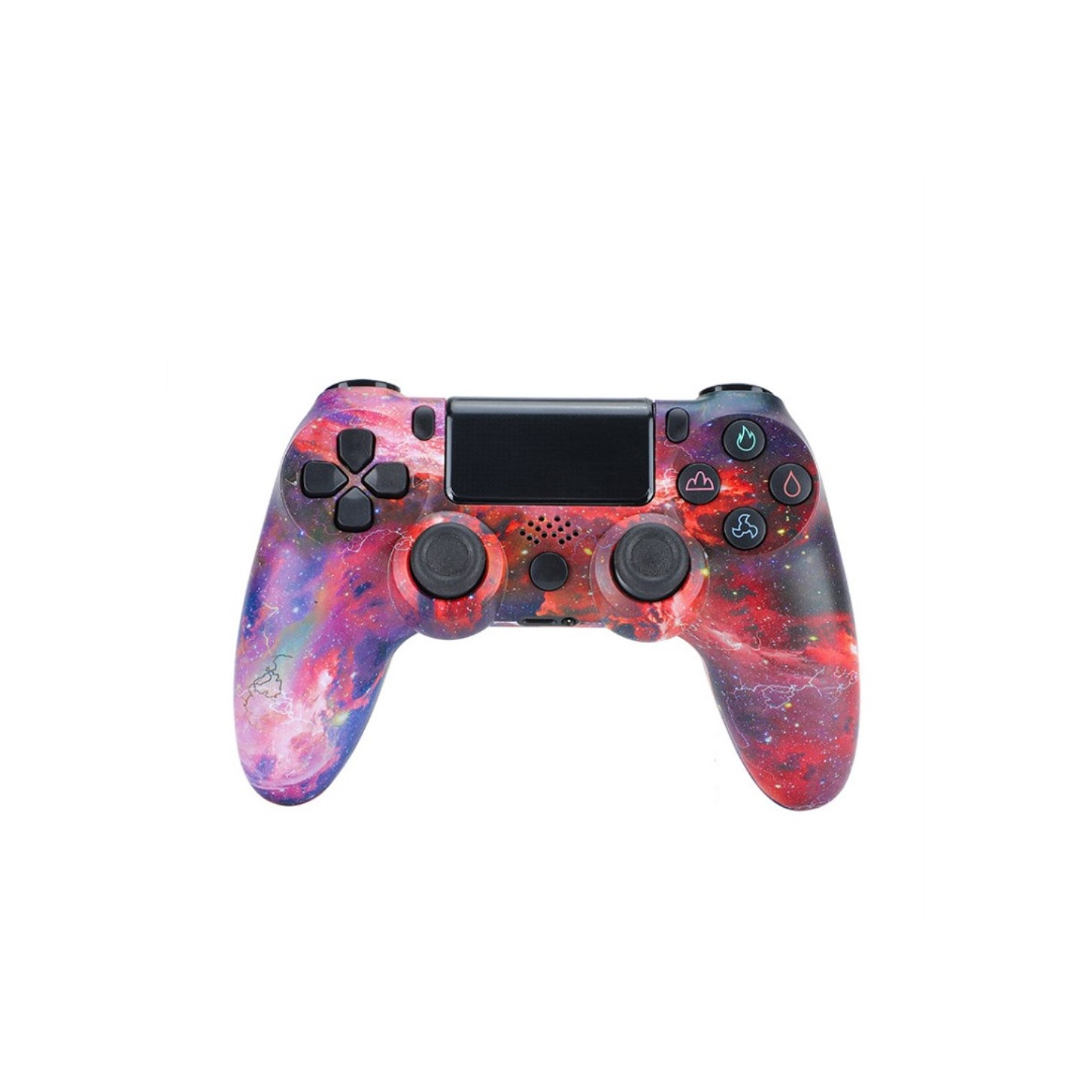 Langaton PS4-peliohjain, jossa kaiutin ja stereokuulokeliitäntä - Punainen taivas