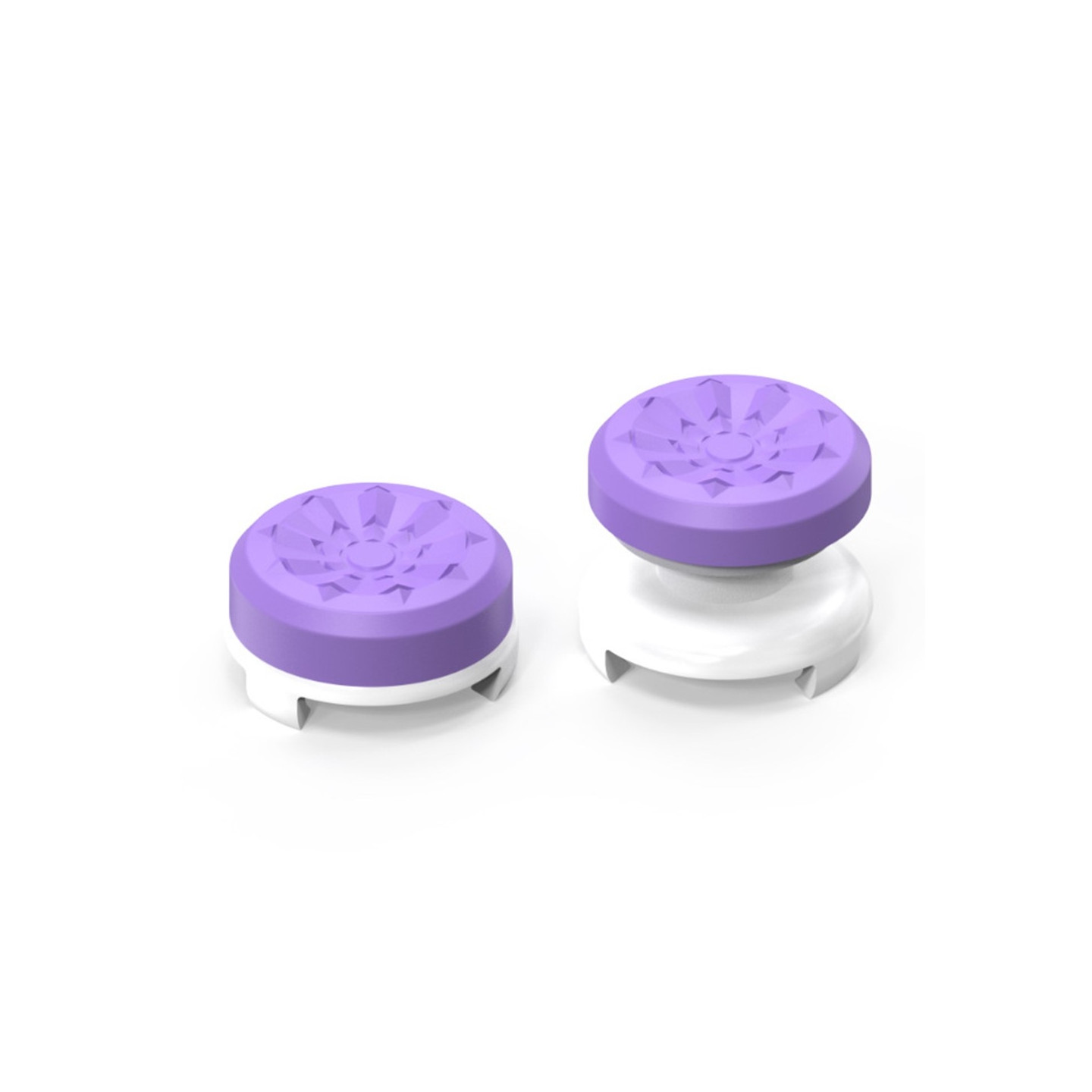 2pcs Thumb Grip Finger Grip for Sony PlayStation 5 / 4 8BitDo Joystick Silicone - Purple
