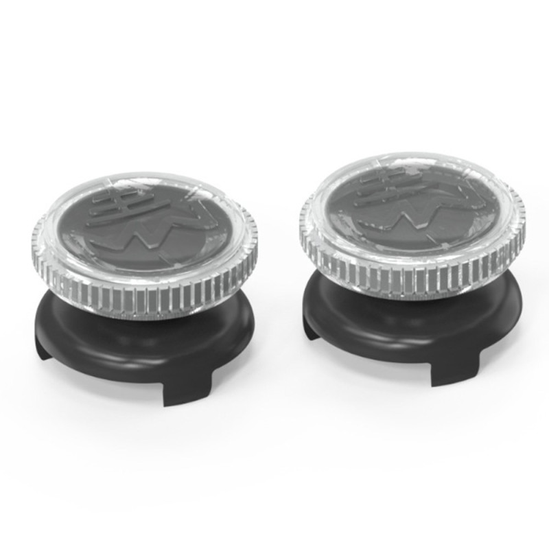 2st Tumgrepp Fingergrepp Kompatibel med Xbox 360 Series X Series S Switch Pro Joystick - Transparent Svart