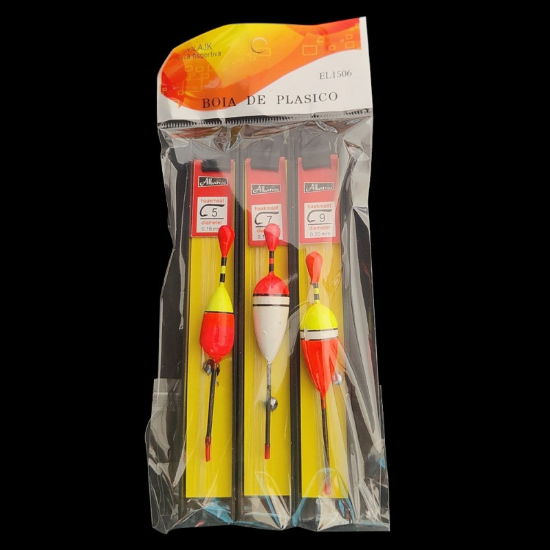 3-pack lead bait Float buoy fishing gear Fishing Fish Float Drift Set 6m line - Type 2