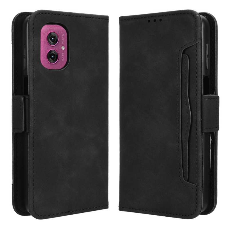 Motorola Moto G55 5G Multiple Card Slots Phone Wallet Case - Black