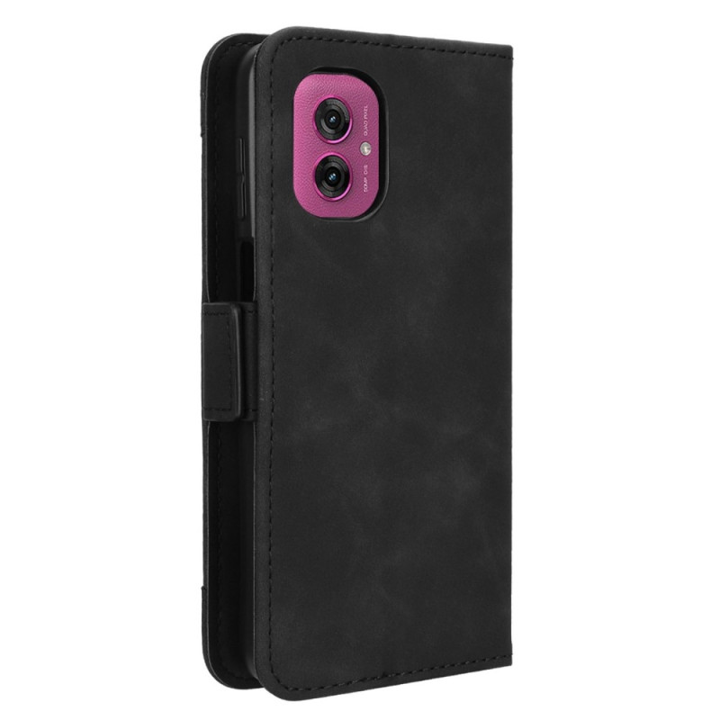 Til Motorola Moto G55 5G telefon tegnebog med flere kortspor - sort