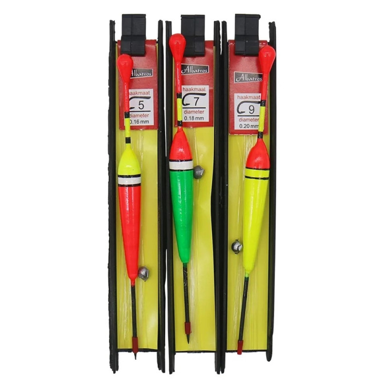 3-pak blyagn Flydebøje fiskegrej Fishing Fish Float Drift Set 6m line - Type 1
