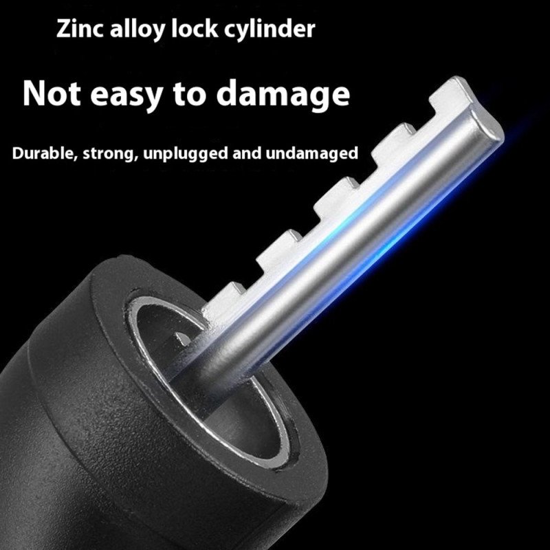 Bicycle lock Lock Cable 5-digit combination mounting bracket - White