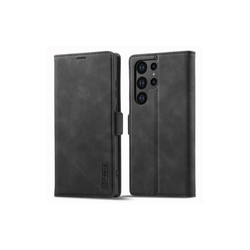 LC.IMEEKE Wallet Case for Samsung Galaxy S23 Ultra - Black