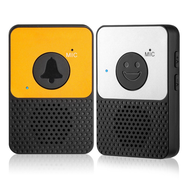D30 Wireless Voice Intercom Ringeklokkevolum Justerbar Toveis tale