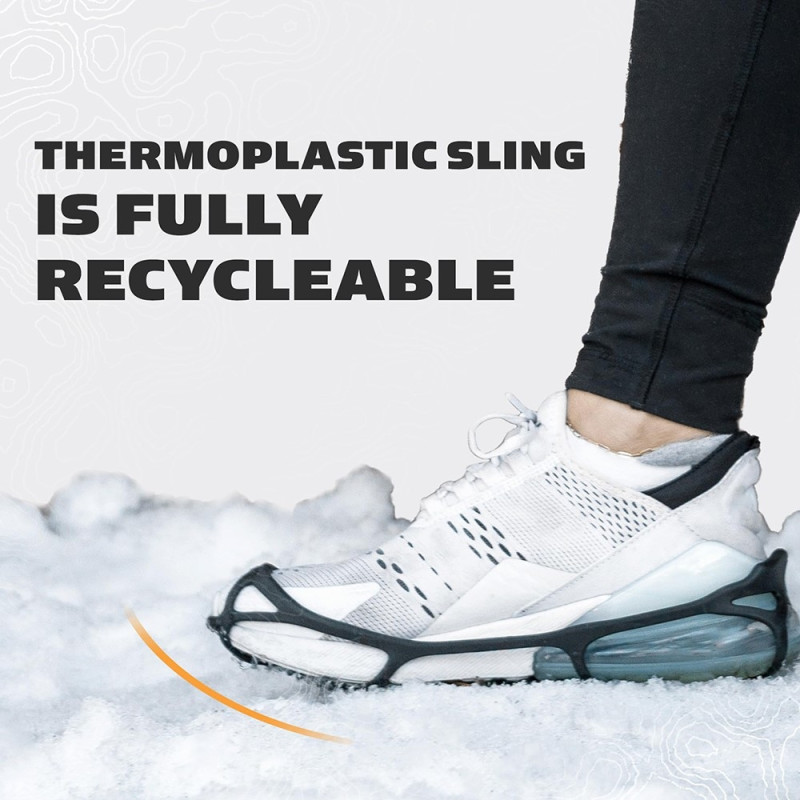 1.2 mm steel spools Broddar Walk drag cleats ice fishing/hunting/snow - L