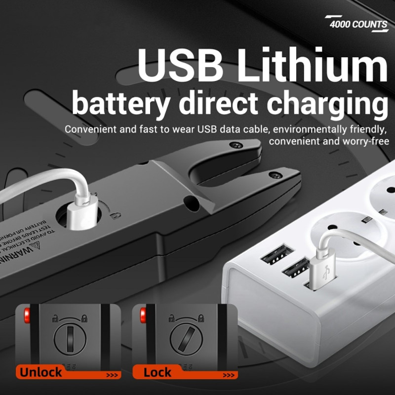 U-shaped Digital Multimeter DC/AC Voltage Current Resistance Capacitor Tester