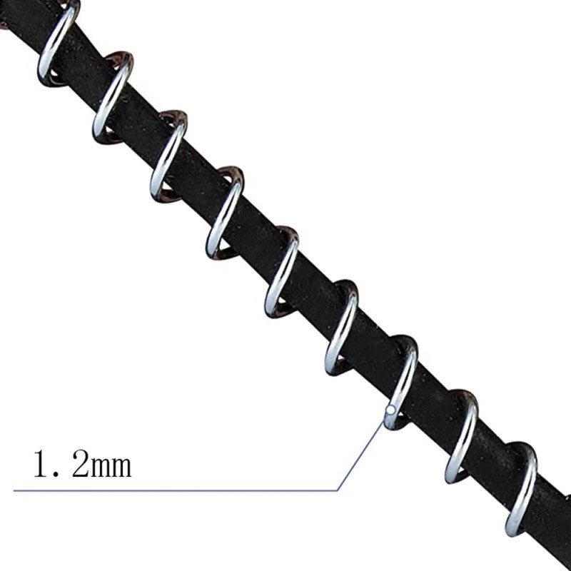 1,2 mm stålspolar Broddar Walk-dragklossar för isfiske/jakt/snöskottning - M