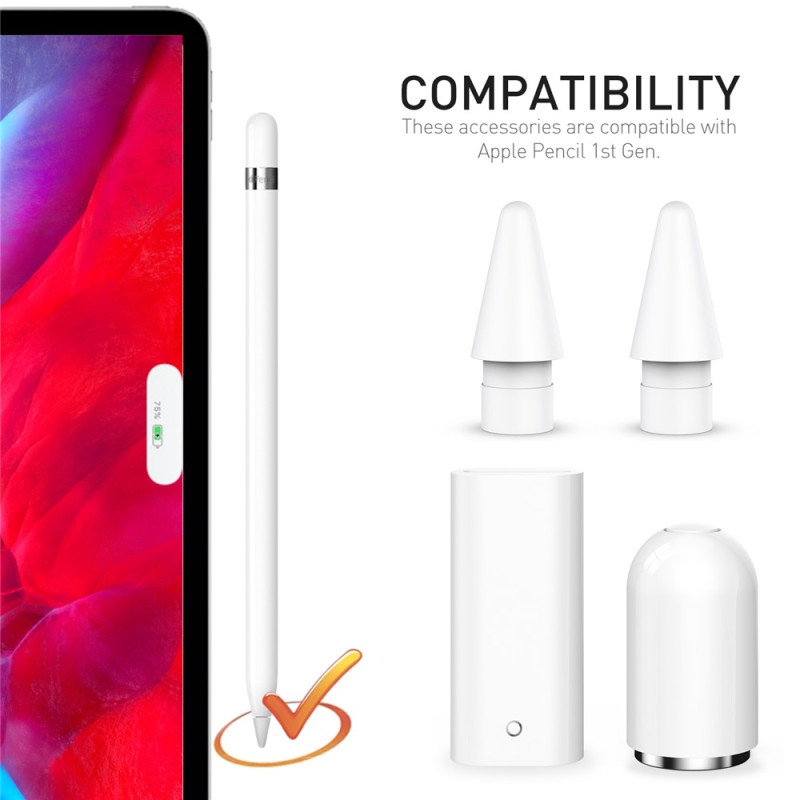 For A Pencil (1. generasjon) Magnetisk ladeadaptersett Tupper + Holder