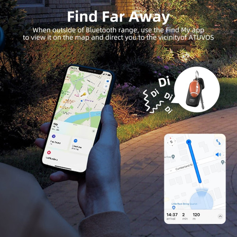 Anti-Lost Mini Global Locator Smart GPS Tracker Fungerar med Find My