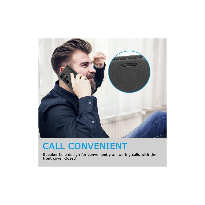 LC.IMEEKE Pung Taske til Samsung Galaxy S23 Ultra - Sort