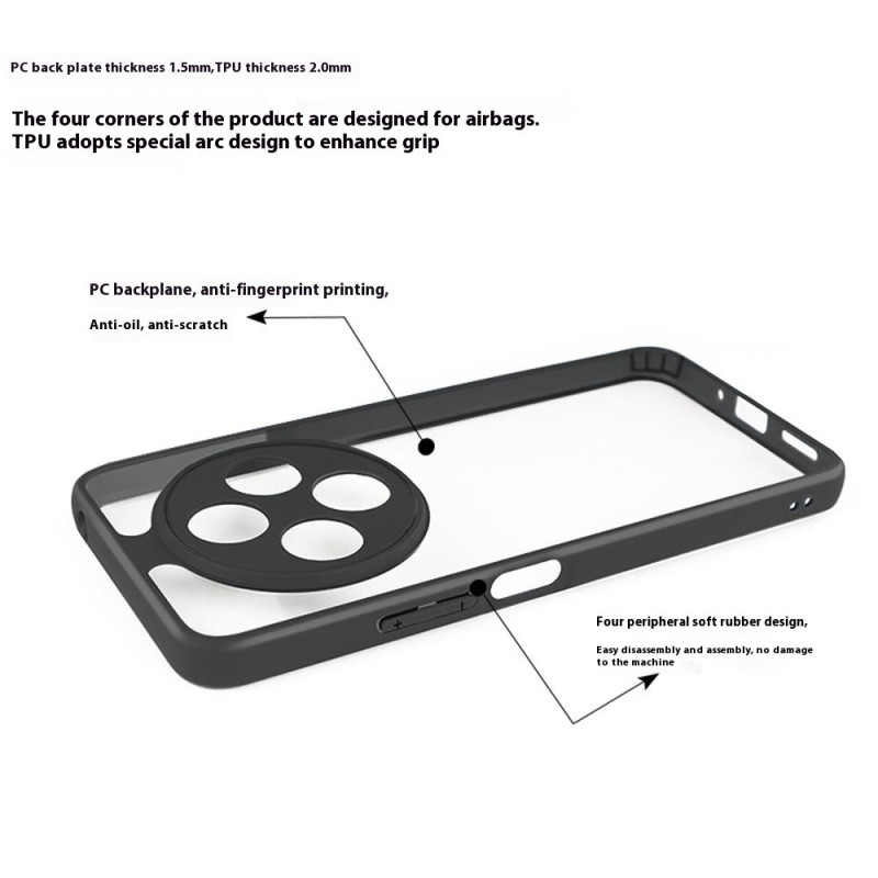 För Xiaomi Redmi 14C Fodral Skal Baksida Hybrid PC+TPU