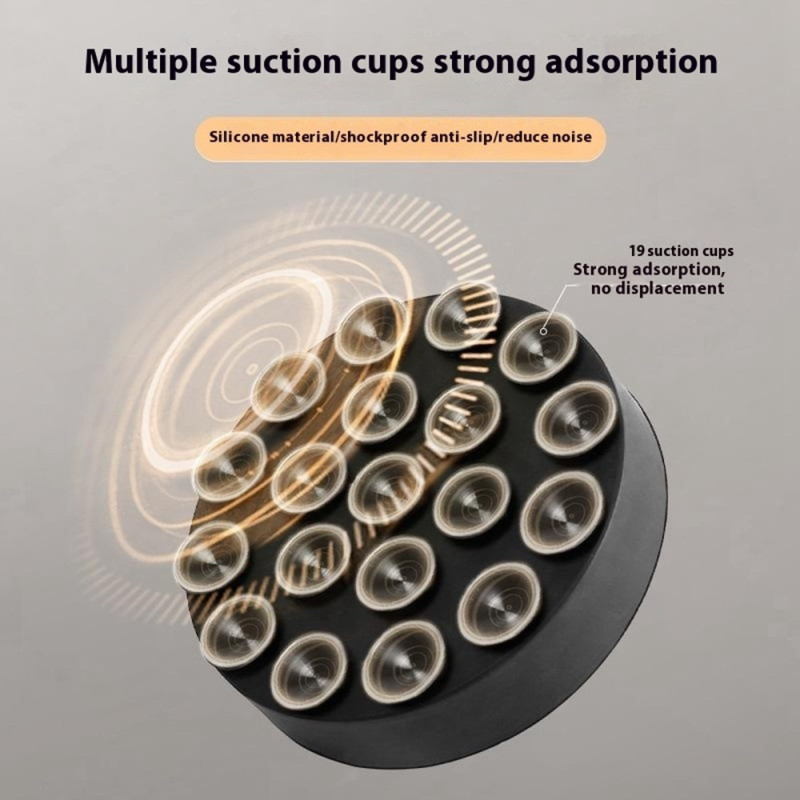 4 vaskemaskine stødabsorberende puder Støjsvage skridsikre runde højde puder