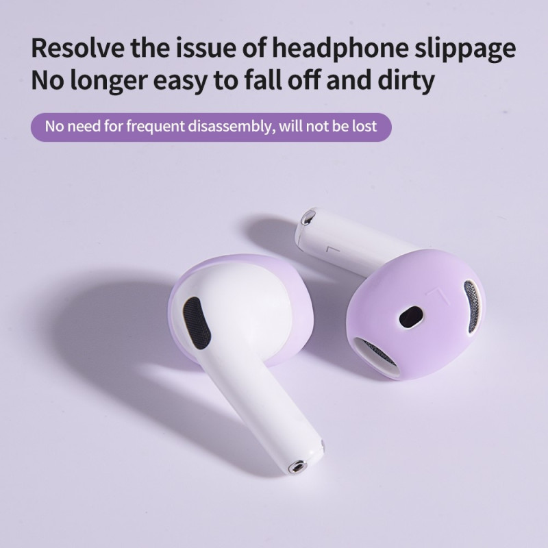 För AirPods 4 hörsnäckor Anti - slip silikonhölje Hörselkåpor Öronsnäckor