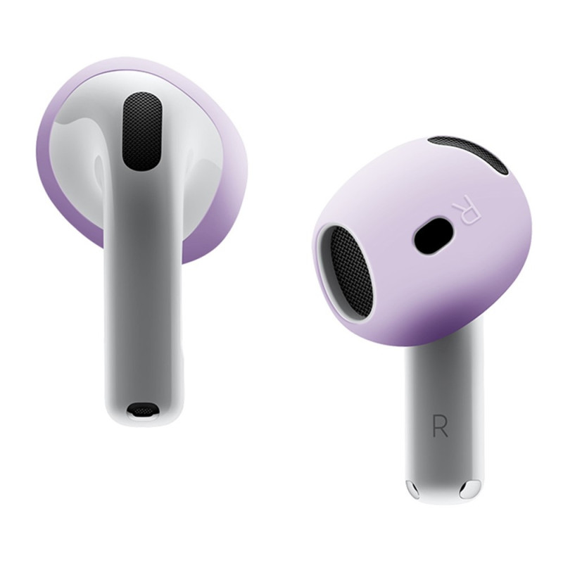 For AirPods 4 Earbuds Anti - slip Silicone Case Earmuffs Earbuds - Lavender