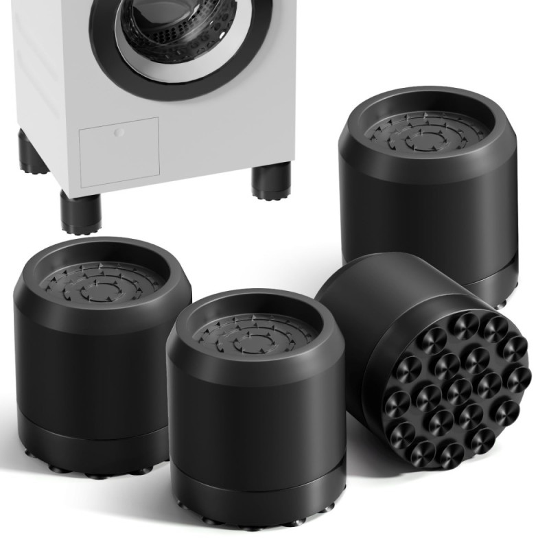 4st Dämpare För Tvättmaskin Stötdämpande Kuddar Tysta Halkfria Stigkuddar