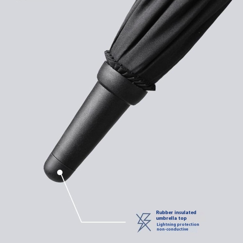 125cm dobbeltlags automatisk paraply Langt håndtag paraply med ærme